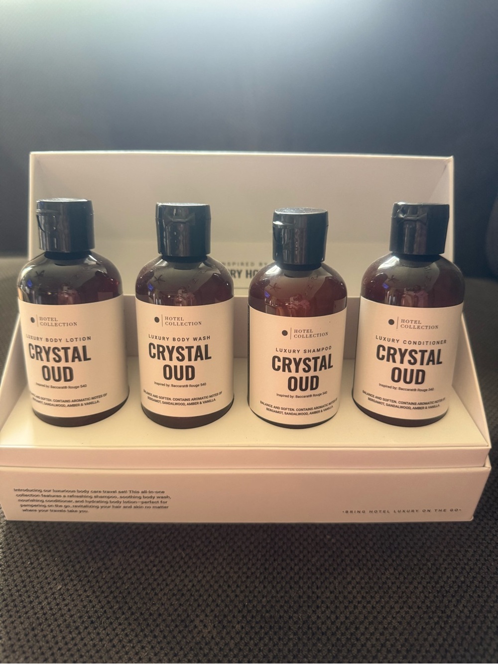 Crystal Oud Luxury Hotel Collection Bath Set